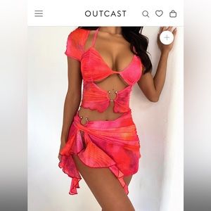 SAMARA SKIRT PARADISE PINK - OUTCAST EXCLUSIVES